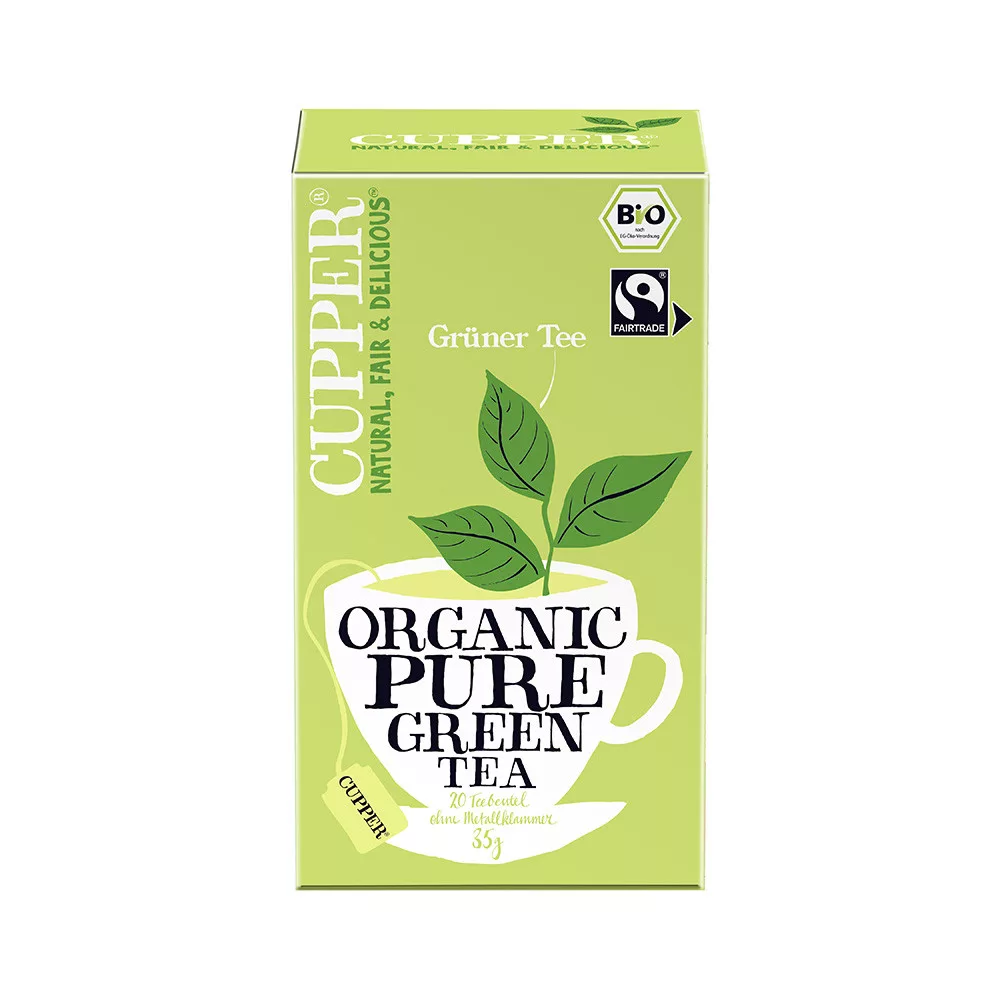 Cupper Bio Zöldtea Fairtrade Borítékolt 20 Filter