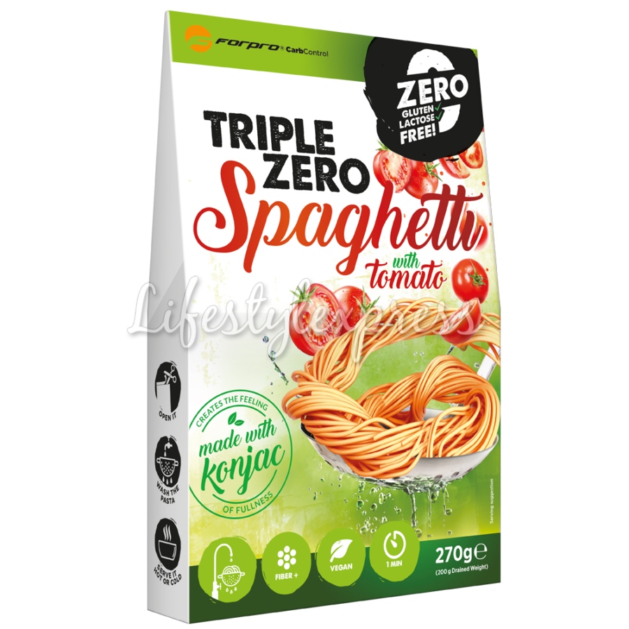 Forpro Carbcontrol Triple Zero Pasta-Spaghetti Tomato Paradicsom 270g